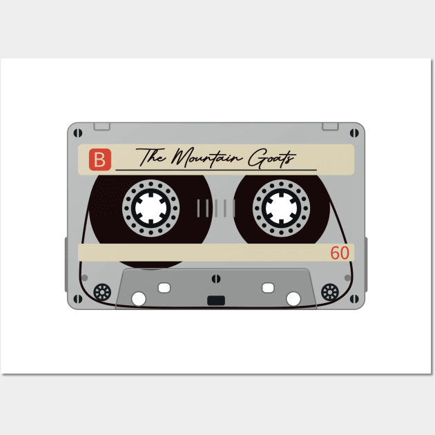 The Mountain Goats Vintage Cassette Tape Wall Art by Renungan Malam